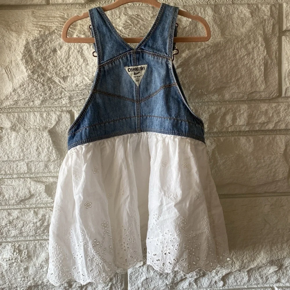 ✨OshKosh B’Gosh Denim Dress 18-24 Months - Picture 6 of 9